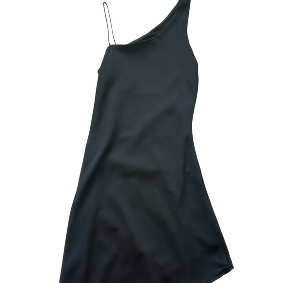 Younique Clothing Asymmetrical Black Dress Vintage y2K– XS/S – Minimalist - Picture 1 of 8